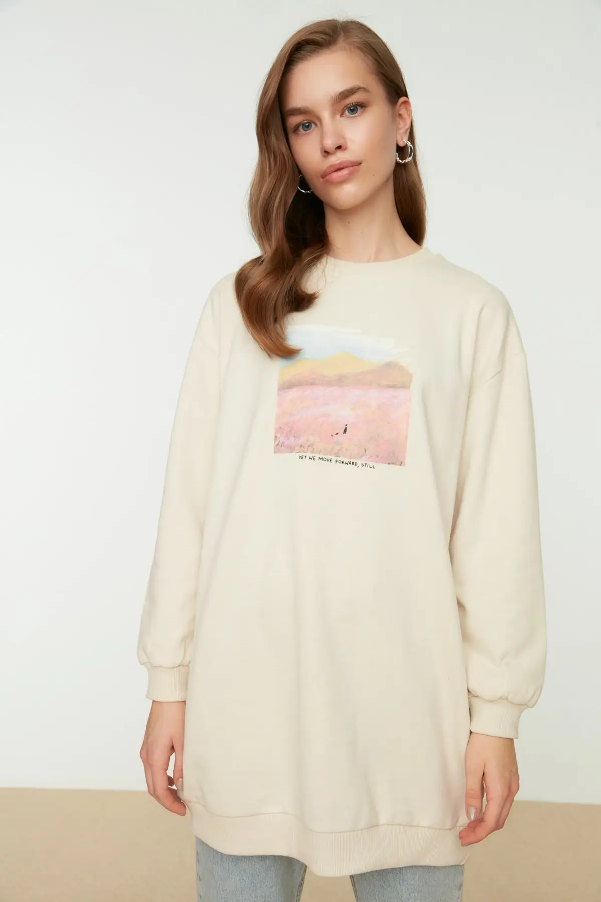 Women's Sweatshirt Beige Printed Knitted Hoodies Fashion All Season New Designer Pullovers Fleece Hoodies
Women's Sweatshirt Beige Printed Knitted Hoodies Fashion All Season New Designer Pullovers Fleece Hoodies