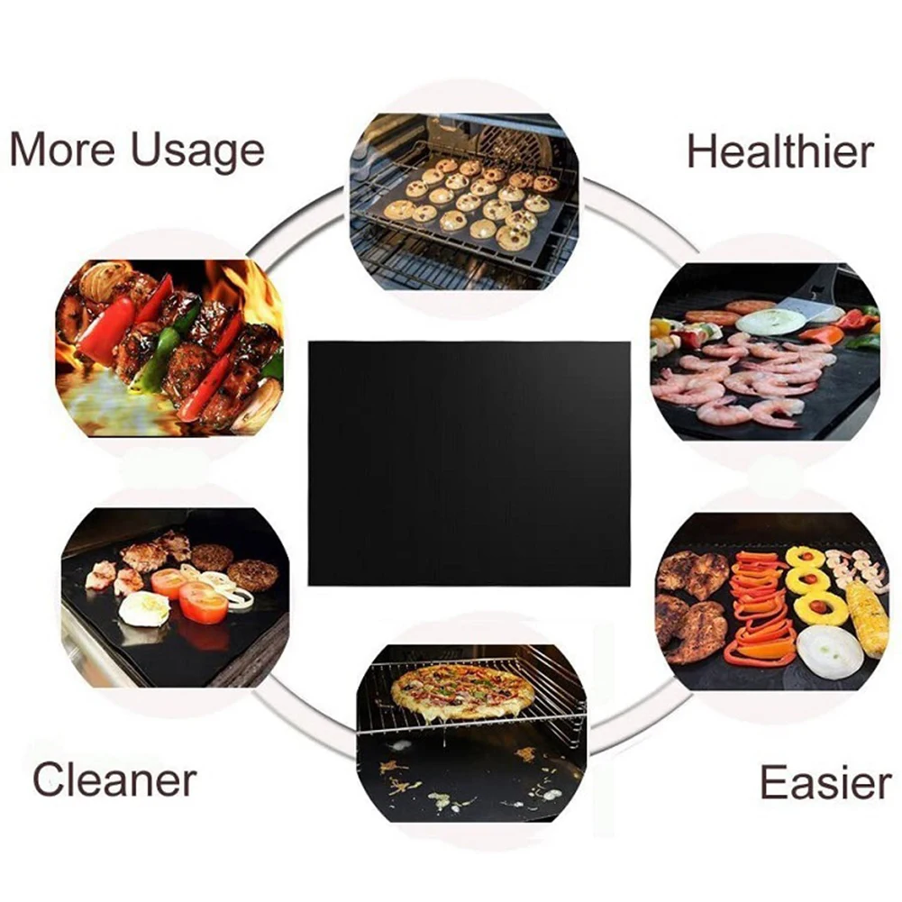 Non-stick BBQ Grill Mat 40*33cm Baking Mat BBQ Tools Cooking Grilling Sheet Heat Resistance Easily Cleaned Kitchen Tools
Non-stick BBQ Grill Mat 40*33cm Baking Mat BBQ Tools Cooking Grilling Sheet Heat Resistance Easily Cleaned Kitchen Tools