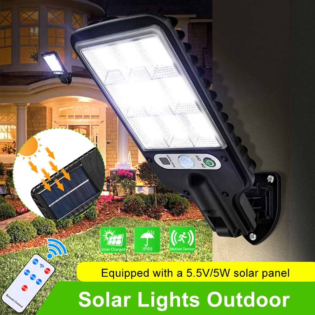 Solar Street Lights Outdoor Solar Lamp With 3 Light Mode Waterproof Motion Sensor Security Lighting for Garden Patio Path Yard
Solar Street Lights Outdoor Solar Lamp With 3 Light Mode Waterproof Motion Sensor Security Lighting for Garden Patio Path Yard