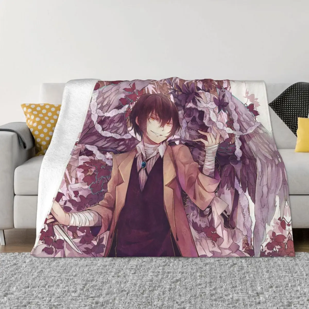 Chuuya Nakahara Velvet Throw Blanket Bungou Stray Dogs Anime Blankets for Bed Travel Ultra-Soft Bedroom Quilt
Chuuya Nakahara Velvet Throw Blanket Bungou Stray Dogs Anime Blankets for Bed Travel Ultra-Soft Bedroom Quilt