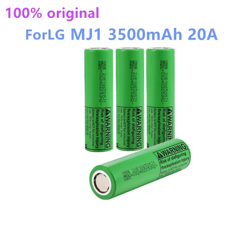 4 шт. 2022 новый 100% Оригинальный MJ1 INR18650 Аккумулятор 3,7 в 3500 мАч 18650 литий-ионный аккумулятор для LG MJ1 3500 мАч батарея
4 шт. 2022 новый 100% Оригинальный MJ1 INR18650 Аккумулятор 3,7 в 3500 мАч 18650 литий-ионный аккумулятор для LG MJ1 3500 мАч батарея