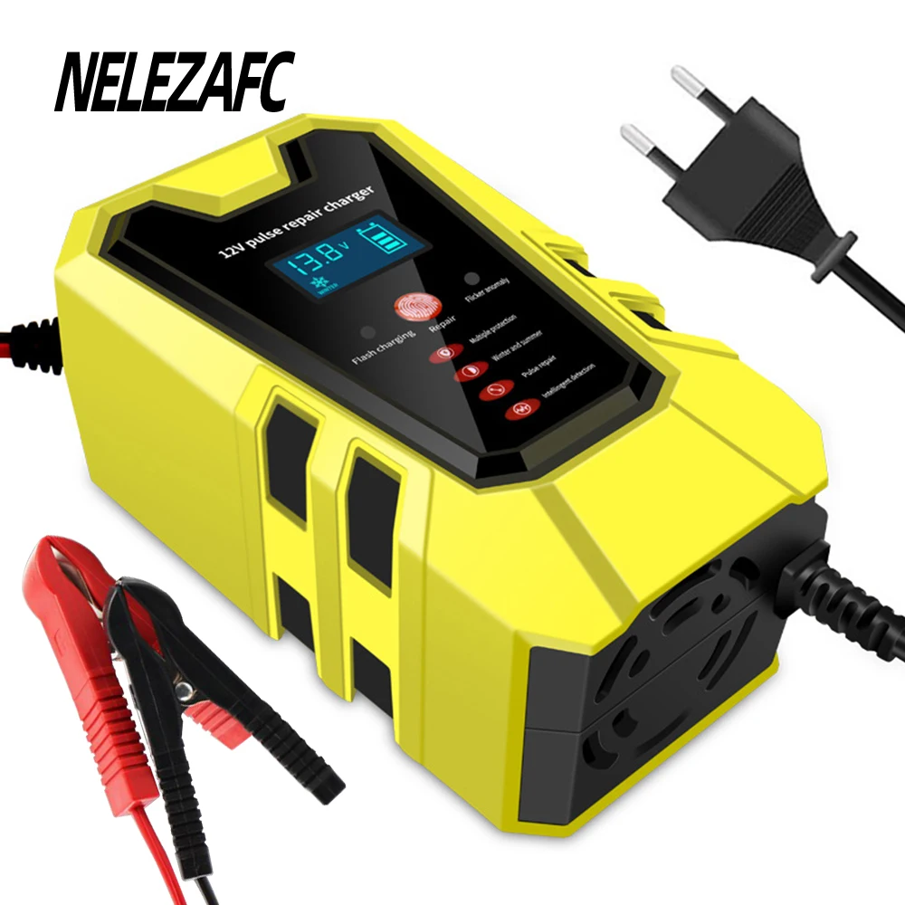 Full Automatic Intelligent Car Battery Charger 12V 6A Pulse Repair Wet Dry Lead Acid Motorcycle Auto Fast Power Battery Charger 
Full Automatic Intelligent Car Battery Charger 12V 6A Pulse Repair Wet Dry Lead Acid Motorcycle Auto Fast Power Battery Charger