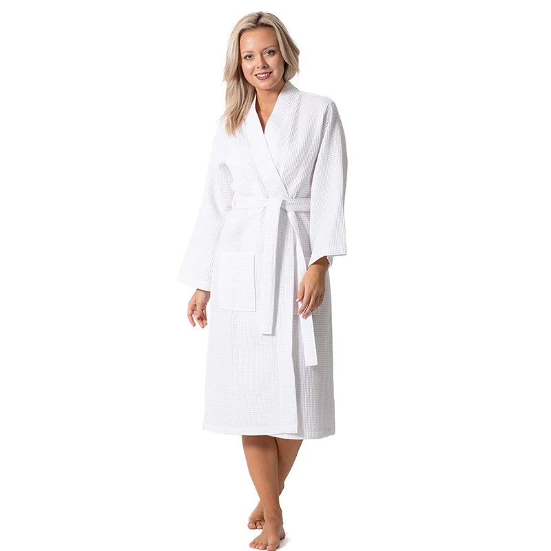 Waffle Women's Bathrobe Autumn Winter Solid Ladies Kimono With Sashes Pockets Long Sleeve Cotton Dressing Gown For Female
Waffle Women's Bathrobe Autumn Winter Solid Ladies Kimono With Sashes Pockets Long Sleeve Cotton Dressing Gown For Female