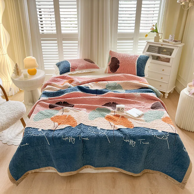Warm Winter Quilted Bedspread for Bed Linen Plaid Quilt Blanket Coverlet Milk Velvet Sheet Mattress Cubrecam Bed Cover Colchas
Warm Winter Quilted Bedspread for Bed Linen Plaid Quilt Blanket Coverlet Milk Velvet Sheet Mattress Cubrecam Bed Cover Colchas