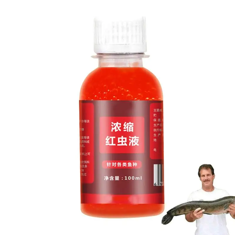 100ml Red Worm Fishing Additive Bait High Concentrated Fishing Lures Smell Lure Tackle Food For Trout Cod Carp Bass
100ml Red Worm Fishing Additive Bait High Concentrated Fishing Lures Smell Lure Tackle Food For Trout Cod Carp Bass