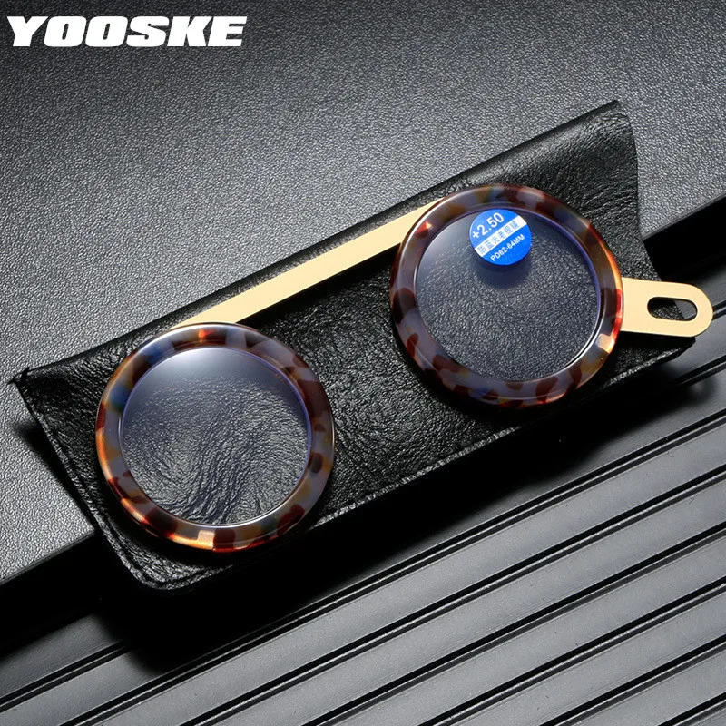Очки для чтения YOOSKE с защитой от сисветильник для мужчин и женщин, портативные круглые очки для чтения при пресбиопии + 2,5
Очки для чтения YOOSKE с защитой от сисветильник для мужчин и женщин, портативные круглые очки для чтения при пресбиопии + 2,5