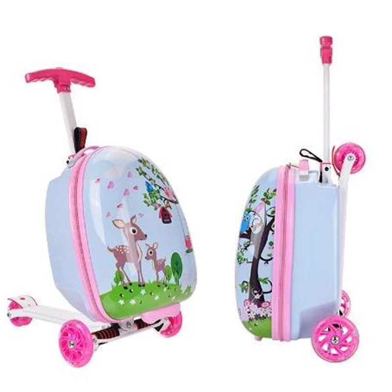 skateboard Riding suitcase Children Scooter Suitcase for kids Travel Spinner carry on wheeled Luggage bag Rolling truck for kids
skateboard Riding suitcase Children Scooter Suitcase for kids Travel Spinner carry on wheeled Luggage bag Rolling truck for kids
