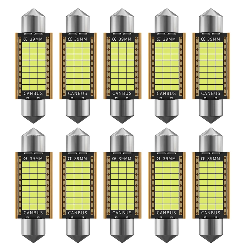 10Pcs C5W C10W LED Bulbs Canbus Festoon-31MM 36MM 39MM 41MM 2016 chip Car Interior Dome Light Reading Light 12V 24V Free Error
10Pcs C5W C10W LED Bulbs Canbus Festoon-31MM 36MM 39MM 41MM 2016 chip Car Interior Dome Light Reading Light 12V 24V Free Error