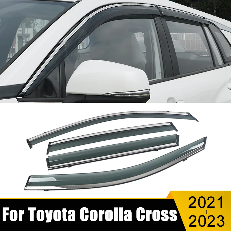 For Toyota Corolla Cross XG10 2021 2022 2023 Hybrid Car Window Deflector Sun Guard Rain Vent Cover Trim Visor Awning Stickers
For Toyota Corolla Cross XG10 2021 2022 2023 Hybrid Car Window Deflector Sun Guard Rain Vent Cover Trim Visor Awning Stickers