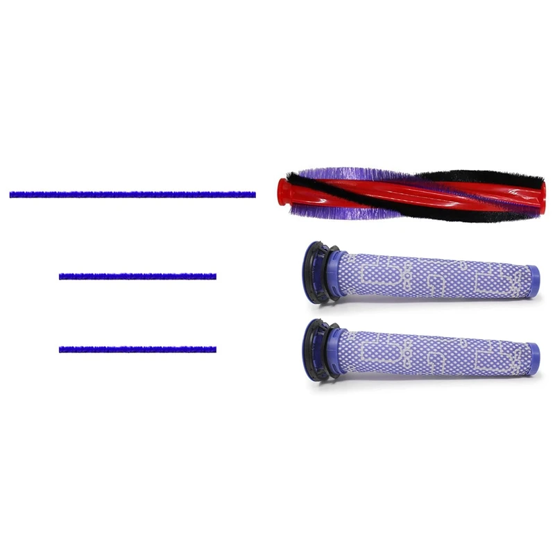 Фильтр НЕРА, основная щетка-ролик для Dyson V6 DC59 DC62 SV03, с 3 мягкими плюшевыми полосками для Dyson V6 V7 V8 V10 V11
Фильтр НЕРА, основная щетка-ролик для Dyson V6 DC59 DC62 SV03, с 3 мягкими плюшевыми полосками для Dyson V6 V7 V8 V10 V11