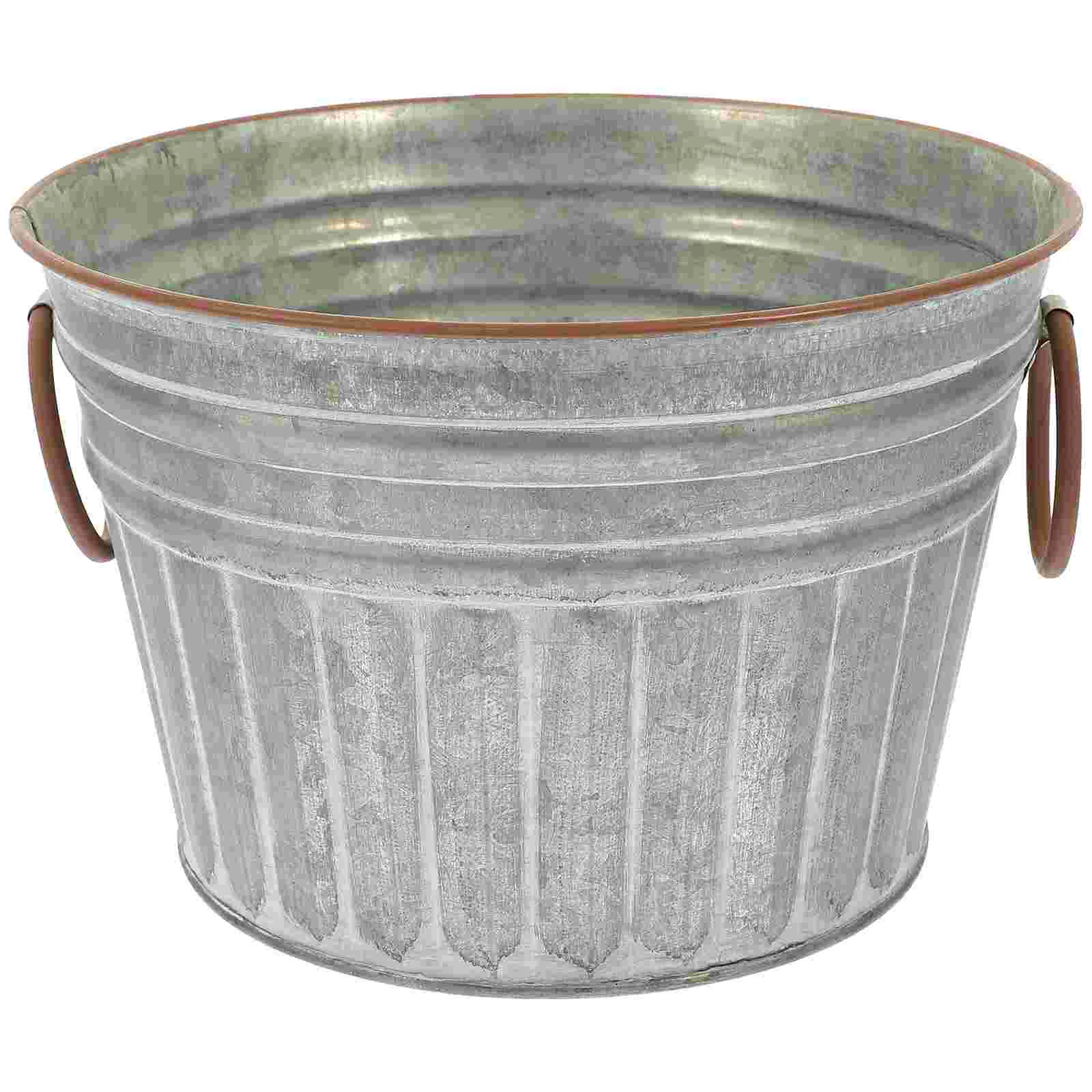 Old Wrought Iron Flower Pot Rural Bucket Office Holder Pots Indoor Plants Small Flowerpot Planter Decorate Container Succulent
Old Wrought Iron Flower Pot Rural Bucket Office Holder Pots Indoor Plants Small Flowerpot Planter Decorate Container Succulent