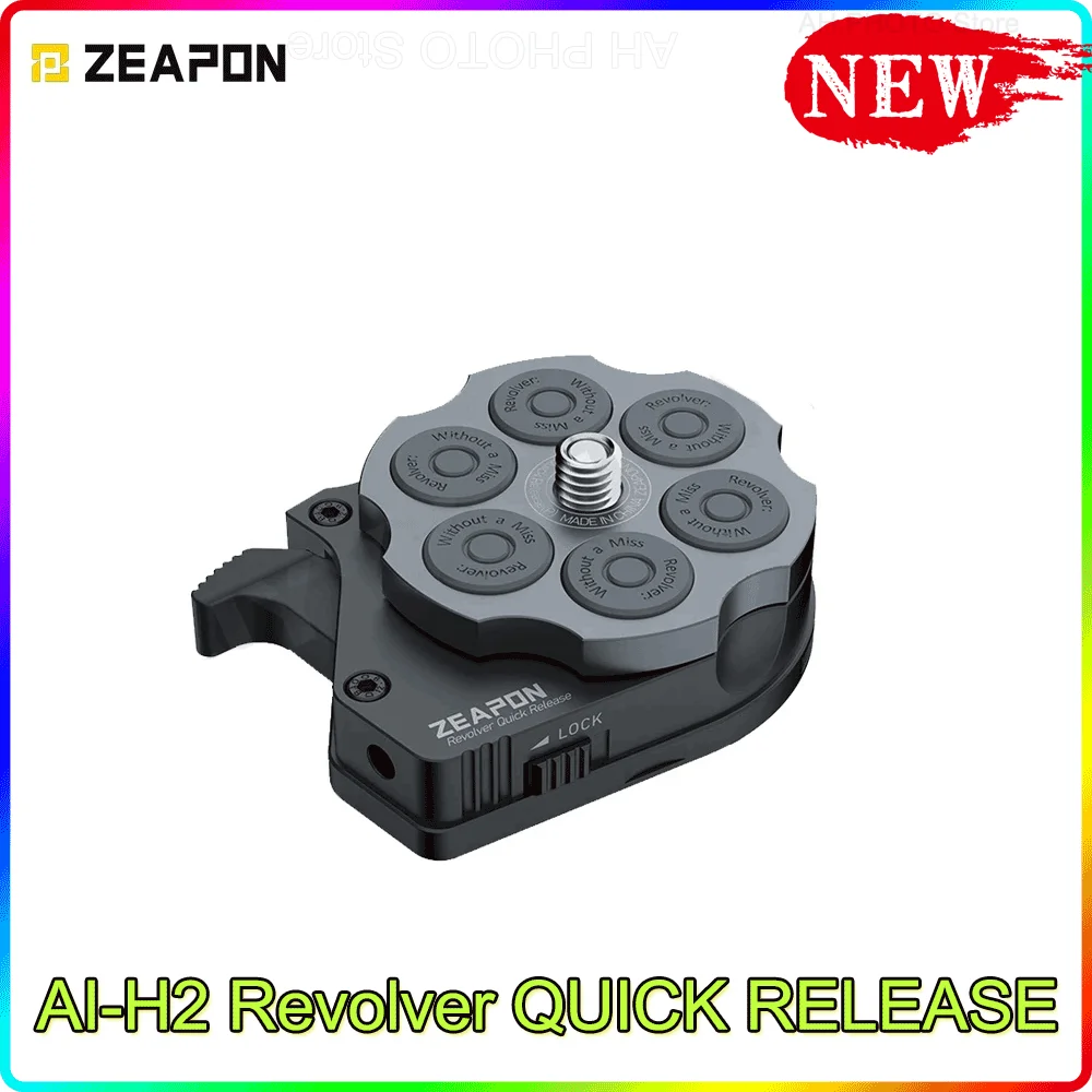 ZEAPON AI-H2 Revolver QUICK RELEASE plate Base Plate Clamp Tripod Screw Mount fast loading for DSLR Camera Slider Rail Camcorder
ZEAPON AI-H2 Revolver QUICK RELEASE plate Base Plate Clamp Tripod Screw Mount fast loading for DSLR Camera Slider Rail Camcorder