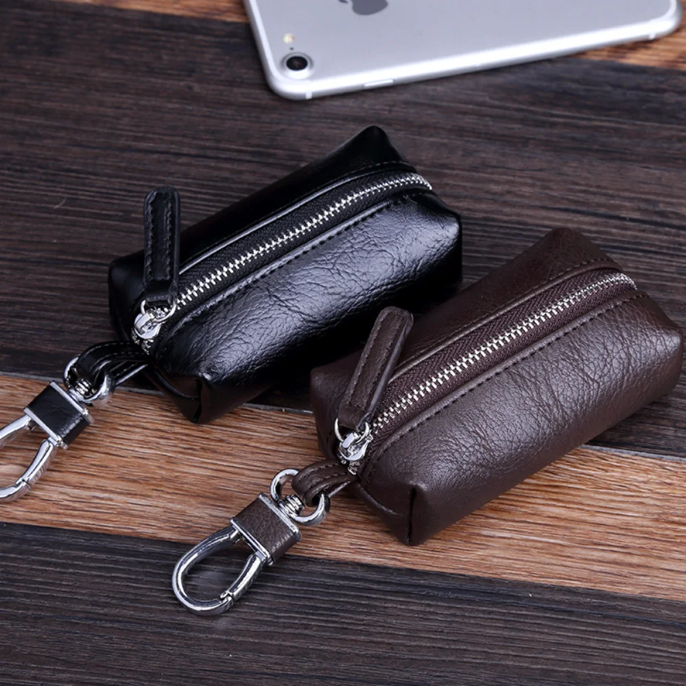 Genuine Leather Key Bag Keychain Head Layer Cowhide Car Multifunctional Lock Key Buckle Business PU Leather Mini Bag Coin Purse
Genuine Leather Key Bag Keychain Head Layer Cowhide Car Multifunctional Lock Key Buckle Business PU Leather Mini Bag Coin Purse