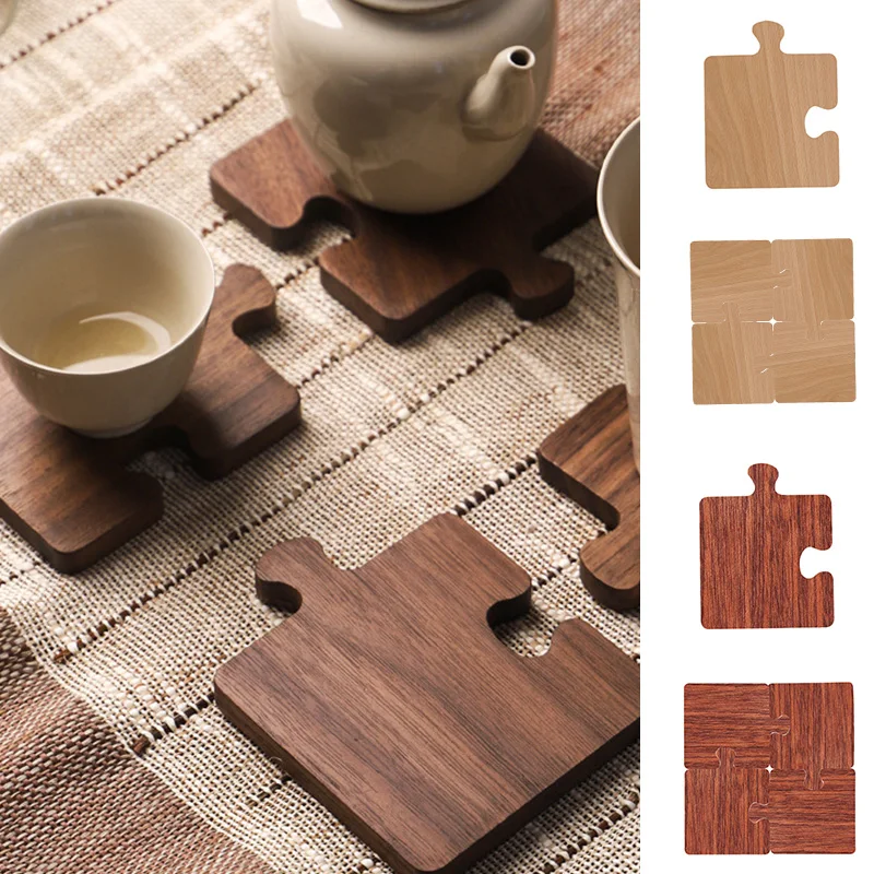 1Pcs/4Pcs Durable Wood Coasters Wooden Puzzle Tea Coffee Cup Pad Drink Mat Heat Resistant Home Table Placemats Decor
1Pcs/4Pcs Durable Wood Coasters Wooden Puzzle Tea Coffee Cup Pad Drink Mat Heat Resistant Home Table Placemats Decor