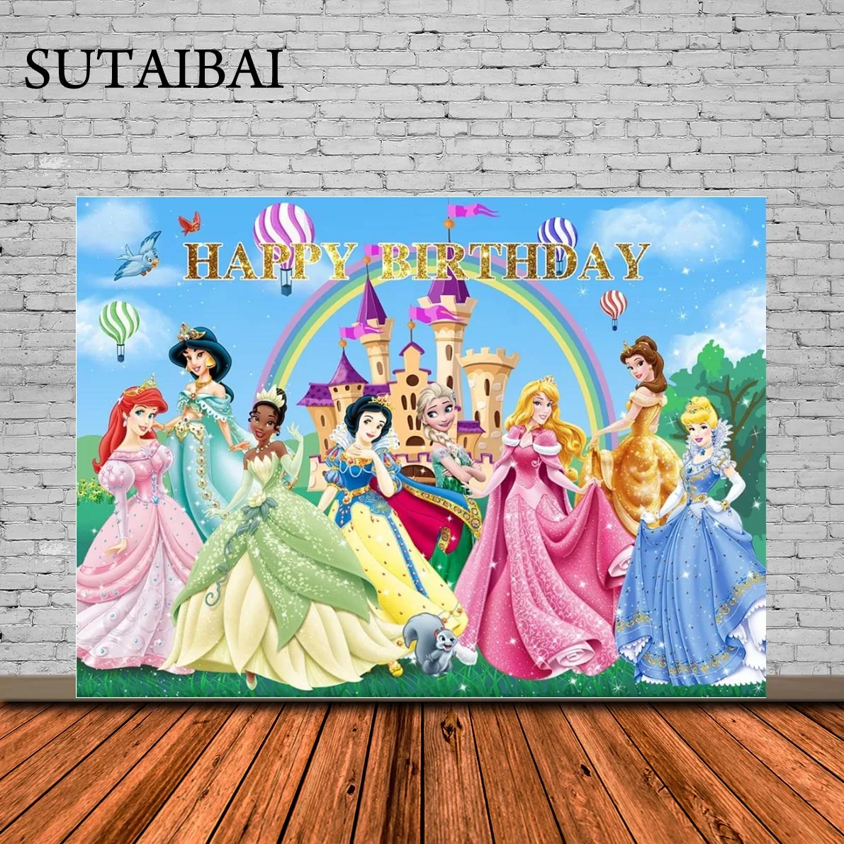 Princess Girls Birthday Backdrop Cartoon Rainbow Castle Fairy Tale Dress Animals Pink Glitter Kids Photography Background
Princess Girls Birthday Backdrop Cartoon Rainbow Castle Fairy Tale Dress Animals Pink Glitter Kids Photography Background