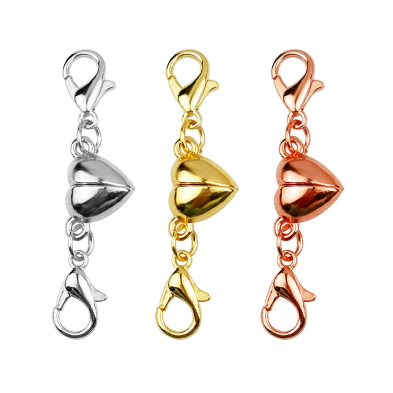 517F Heart-Shaped Magnetic Jewelry Clasp 4CM Converter Buckle Ball Bracelet Clasps for Women Girlfriends Necklace Making Kits
517F Heart-Shaped Magnetic Jewelry Clasp 4CM Converter Buckle Ball Bracelet Clasps for Women Girlfriends Necklace Making Kits