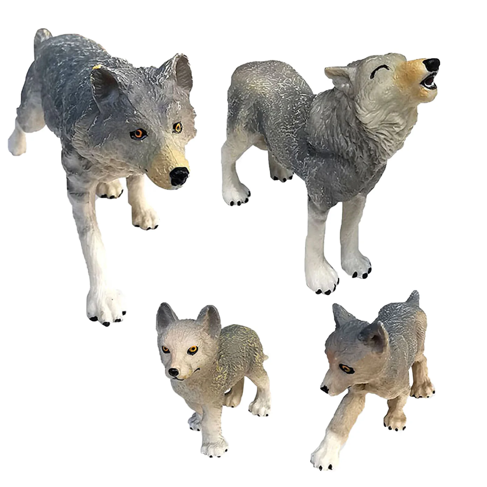4PCS Wolf Figures Toy Set PVC Jungle Zoo Wolf Animal Figurines Simulation Wolf Model For Kids Boys Girls Aged 3-8 Years Old
4PCS Wolf Figures Toy Set PVC Jungle Zoo Wolf Animal Figurines Simulation Wolf Model For Kids Boys Girls Aged 3-8 Years Old