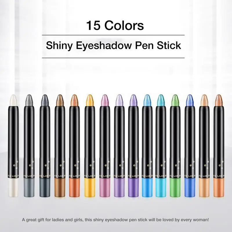 15 Colors Shiny Eyeshadow Pencil Long Lasting Waterproof Luminous Eye Shadow Pen Stick Pencil Eye Liner Eye Makeup Gift For Girl
15 Colors Shiny Eyeshadow Pencil Long Lasting Waterproof Luminous Eye Shadow Pen Stick Pencil Eye Liner Eye Makeup Gift For Girl