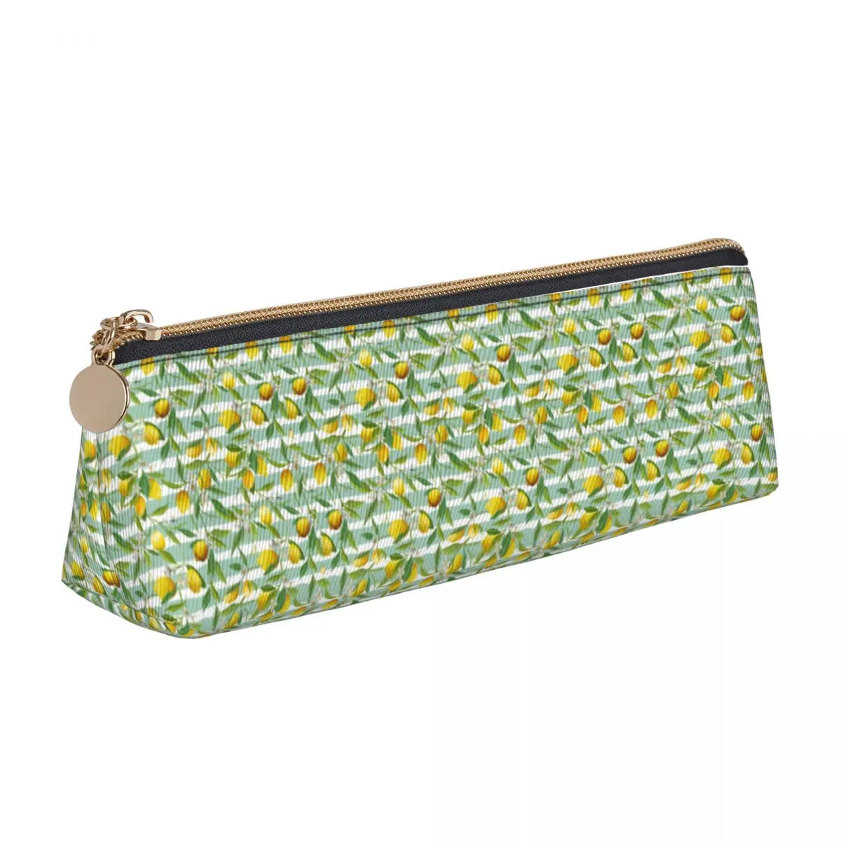 Lemon Flower Triangle Pencil Case Striped Print University Big Zipper Pencil Box Girls Boys Fashion Leather Pen Bag
Lemon Flower Triangle Pencil Case Striped Print University Big Zipper Pencil Box Girls Boys Fashion Leather Pen Bag