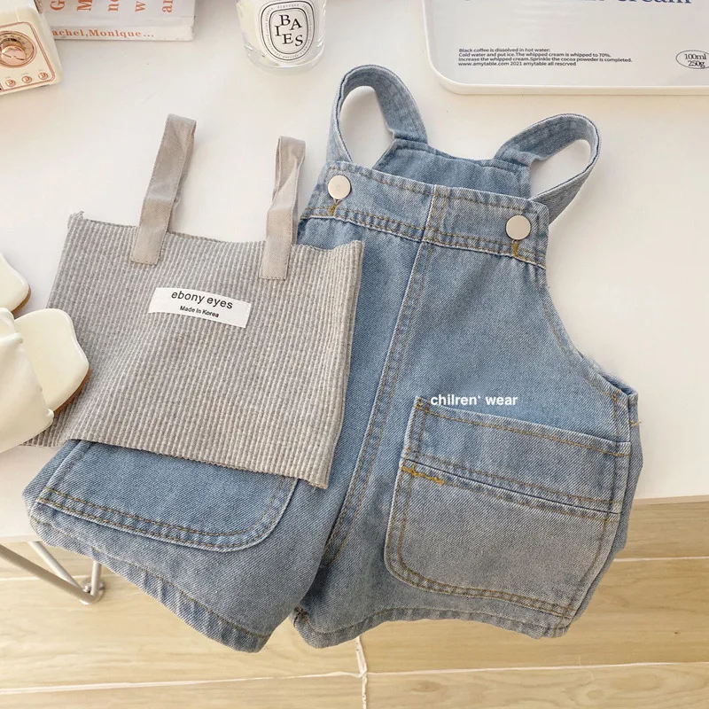Girls Cowboy Suspenders Set Girl Baby Loose Casual Pants Two-piece Sets Summer Children's Fashion Clothing Girls Clothes Outfits
Girls Cowboy Suspenders Set Girl Baby Loose Casual Pants Two-piece Sets Summer Children's Fashion Clothing Girls Clothes Outfits