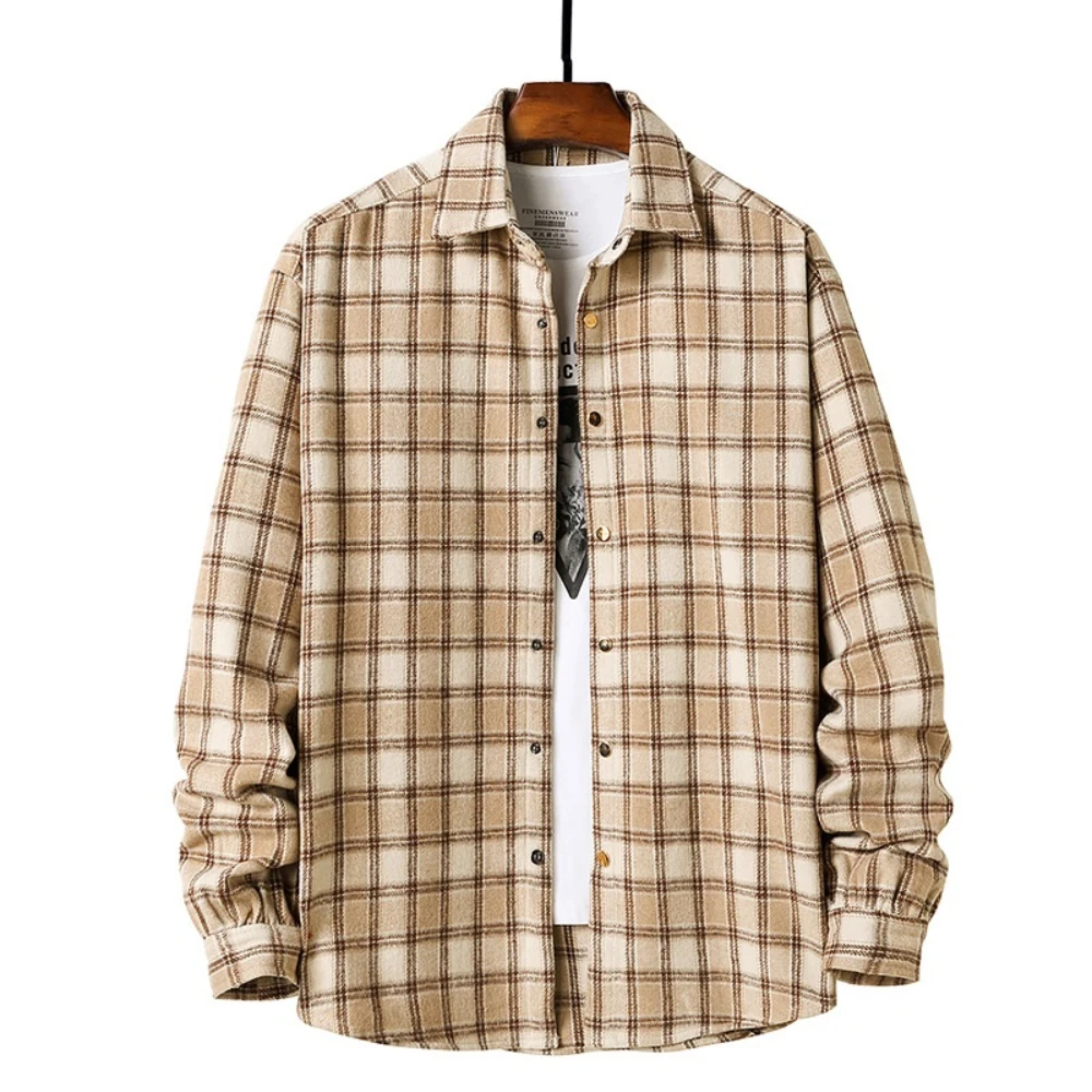 Men Flannel plaid shirt men's style jacket New Autumn Casual Long Sleeve Shirt Soft Comfort Slim Fit Styles Brand Man Plus Size
Men Flannel plaid shirt men's style jacket New Autumn Casual Long Sleeve Shirt Soft Comfort Slim Fit Styles Brand Man Plus Size
