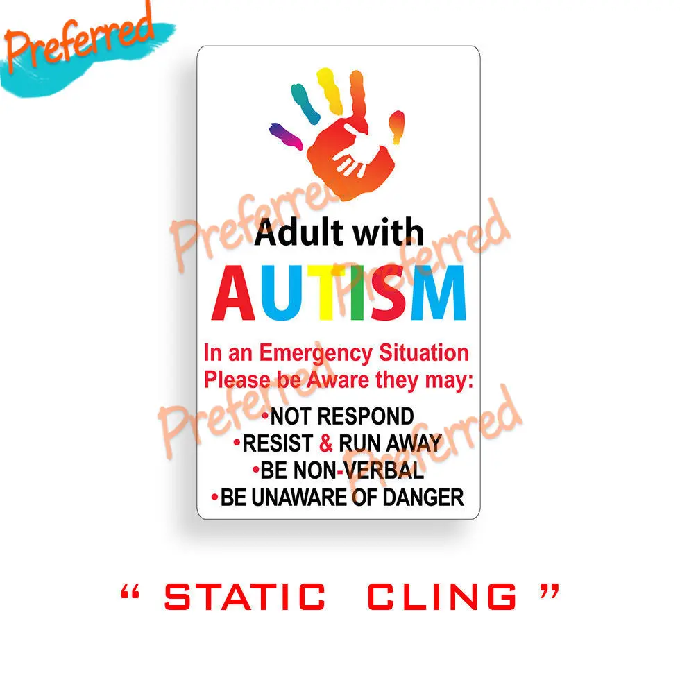 Adult with Autism Autistic Occupant Child Adult with Autism Emergency Car Truck Window Decal Vinyl Bumper, Phone, Window Sticker
Adult with Autism Autistic Occupant Child Adult with Autism Emergency Car Truck Window Decal Vinyl Bumper, Phone, Window Sticker