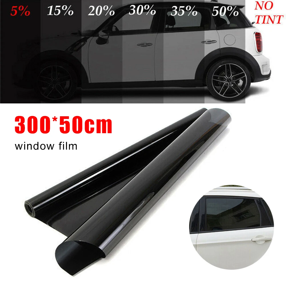 50*300CM Auto UV Solar Protector Window Tint Film Roll 5/15/20/25/35/50% VLT Sunshade Protection Glass Sticker
50*300CM Auto UV Solar Protector Window Tint Film Roll 5/15/20/25/35/50% VLT Sunshade Protection Glass Sticker
