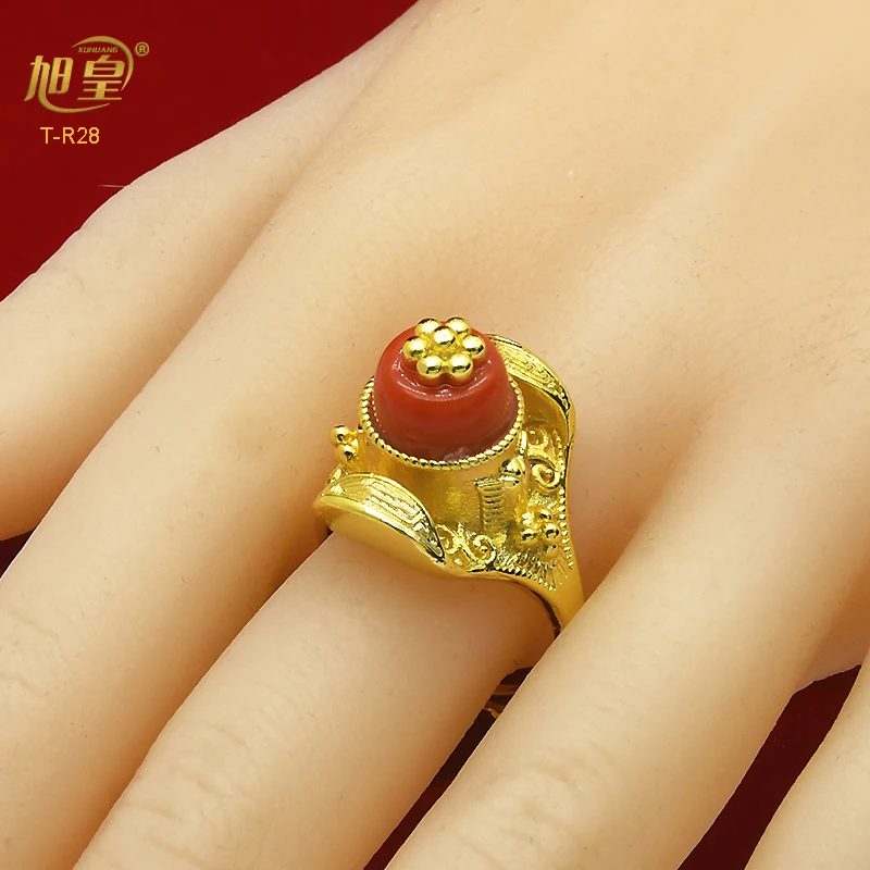 XUHUANG Ethiopian 24K Plated Gold Ring Flower Shape Luxury Rings For Women Adjustable 2022 Trend Wedding Banquet Jewelry Gifts
XUHUANG Ethiopian 24K Plated Gold Ring Flower Shape Luxury Rings For Women Adjustable 2022 Trend Wedding Banquet Jewelry Gifts