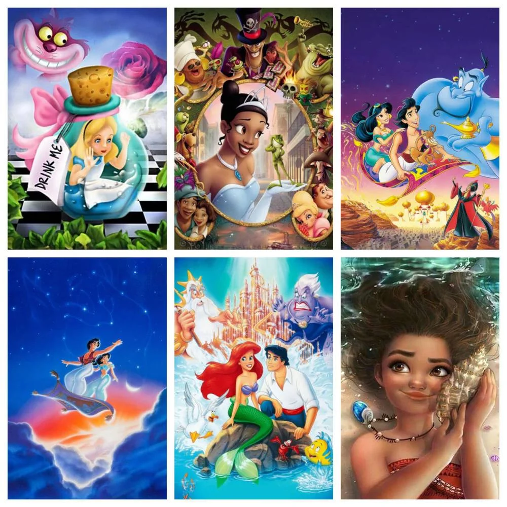 Набор для алмазной вышивки «сделай сам» Disney 5D, мультяшный принц и принцесса, ручные подарки, детское домашнее настенное украшение
Набор для алмазной вышивки «сделай сам» Disney 5D, мультяшный принц и принцесса, ручные подарки, детское домашнее настенное украшение
