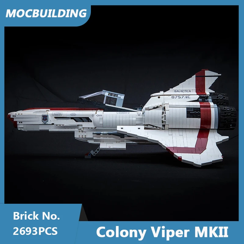 MOC Building Blocks The Battlestar Galactica Colony Viper MKII Space Battleship DIY Assembled Bricks Children Toys Gifts 2693PCS
MOC Building Blocks The Battlestar Galactica Colony Viper MKII Space Battleship DIY Assembled Bricks Children Toys Gifts 2693PCS