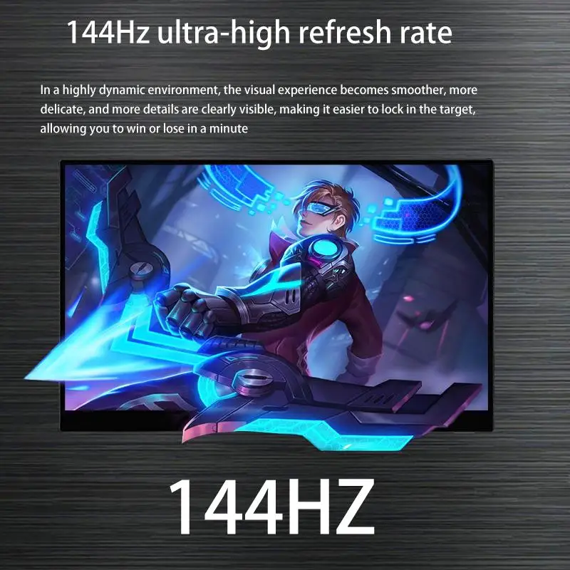 Ultimate Gaming Experience with 2k Ultra-Clear Portable Monitor - Immerse in the Action with 144Hz Refresh Rate
Ultimate Gaming Experience with 2k Ultra-Clear Portable Monitor - Immerse in the Action with 144Hz Refresh Rate