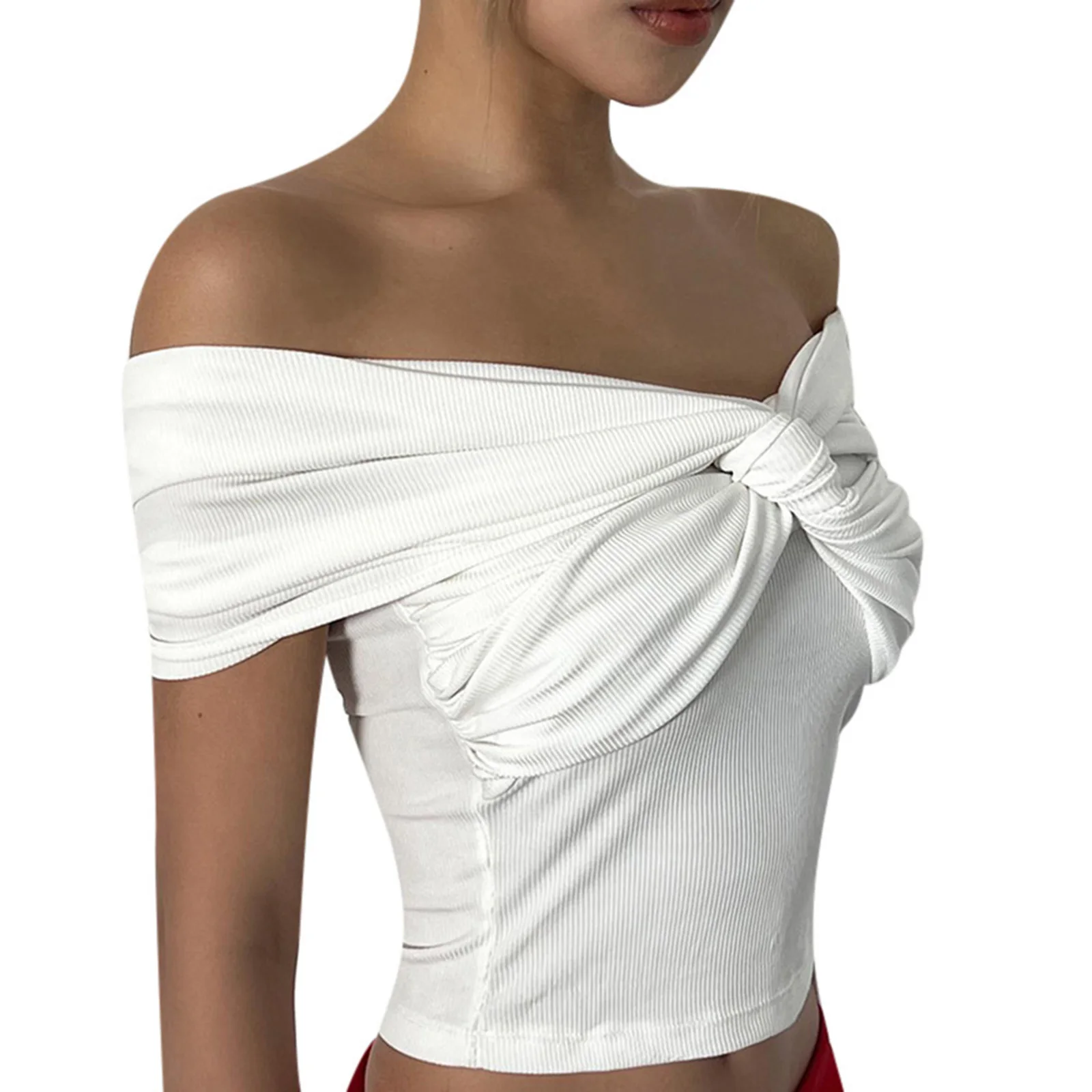 Womens Y2K Streetwear Spicy Girls Tops Sleeveless Solid Elegant Off Shoulder Pleated Super Short Open Umbilical Top Women 2023
Womens Y2K Streetwear Spicy Girls Tops Sleeveless Solid Elegant Off Shoulder Pleated Super Short Open Umbilical Top Women 2023