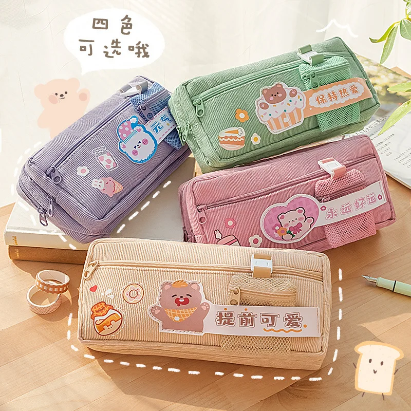 Kawaii Big Pencil Case Zipper Large Capacity Cute Pencil Box Portable Storage Bag School Supplies Multifunctional Stationery Box
Kawaii Big Pencil Case Zipper Large Capacity Cute Pencil Box Portable Storage Bag School Supplies Multifunctional Stationery Box