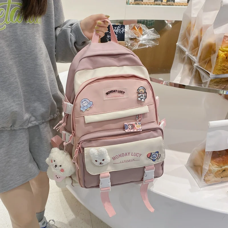 Fashion EnoPella Women Waterproof Backpack For Teenager Transparen Kawaii Large Capacity Cute Nylon Black Mochila Travel Bag
Fashion EnoPella Women Waterproof Backpack For Teenager Transparen Kawaii Large Capacity Cute Nylon Black Mochila Travel Bag