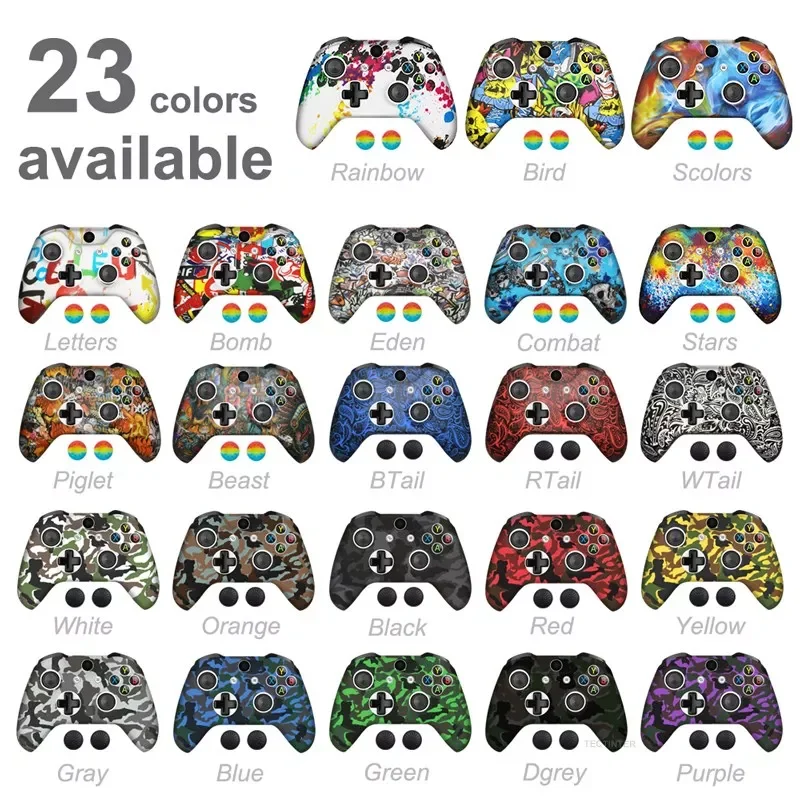 Silicone case For Xbox One Slim Joystick Soft Protective Controller Protection Cover for XBox One X/S Skin Thumb Grips Caps
Silicone case For Xbox One Slim Joystick Soft Protective Controller Protection Cover for XBox One X/S Skin Thumb Grips Caps