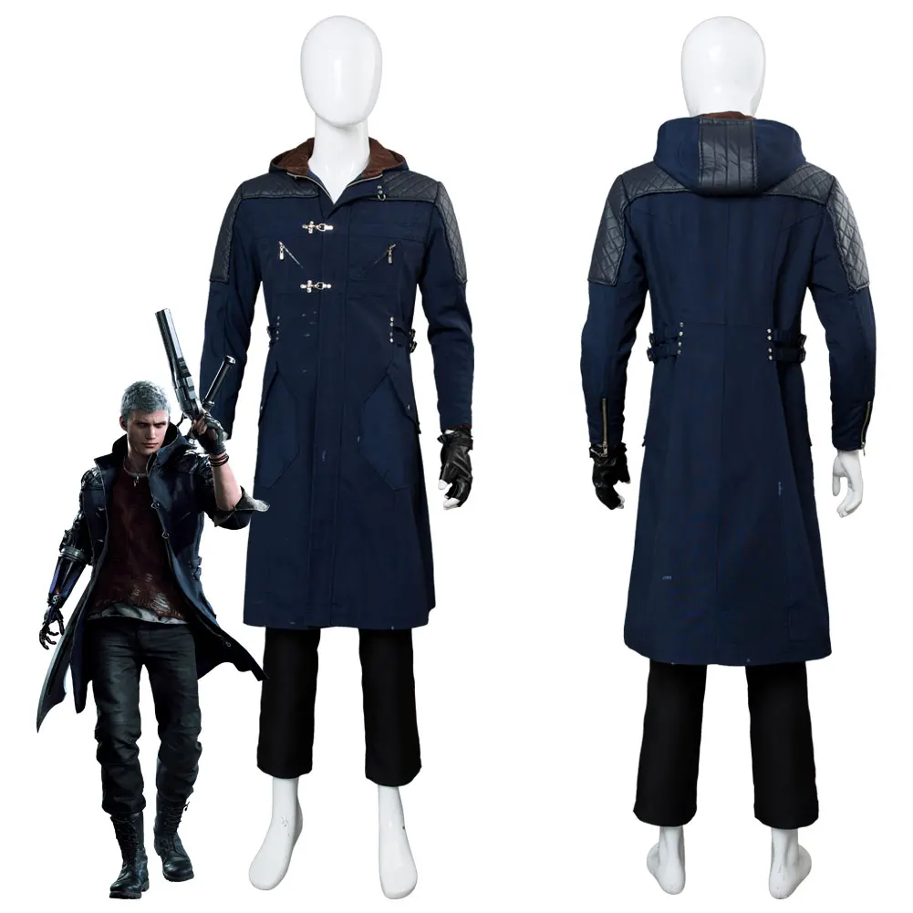 DMC 5 Nero Cosplay Costume Outfit Nero Jacket Trench Coat Glove Halloween Carnival Costume For Adult
DMC 5 Nero Cosplay Costume Outfit Nero Jacket Trench Coat Glove Halloween Carnival Costume For Adult