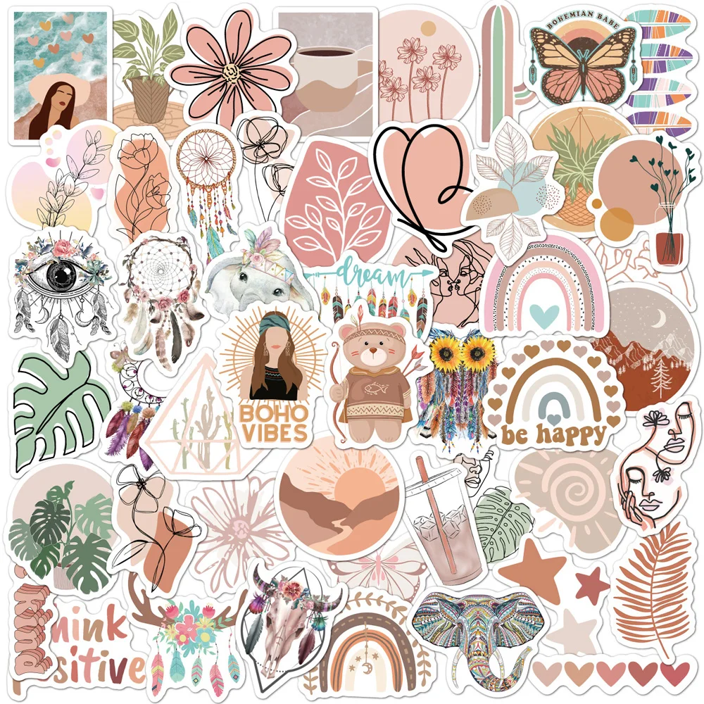 10/30/50pcs Cute Cartoon Art Bohemian Aesthetic Stickers Graffiti Decals Laptop Phone Scrapbook Car Luggage Waterproof Sticker
10/30/50pcs Cute Cartoon Art Bohemian Aesthetic Stickers Graffiti Decals Laptop Phone Scrapbook Car Luggage Waterproof Sticker