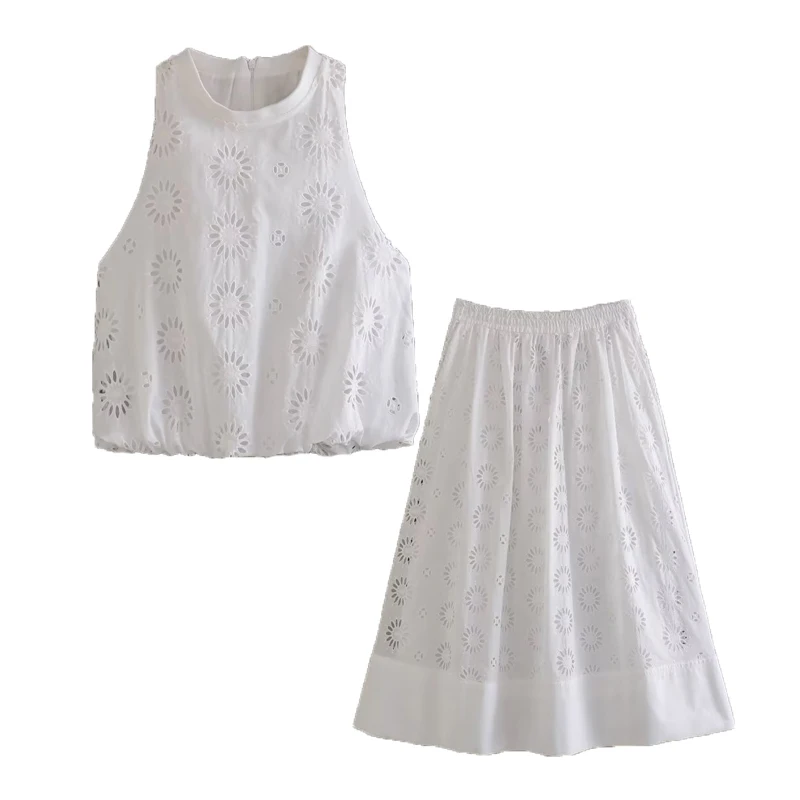 2-piece Set Skirt Women's Set Summer 2023 New Suits O-neck Slim Lace Elegant Holiday Elastic Waist Chic Skirt Set Street Suit
2-piece Set Skirt Women's Set Summer 2023 New Suits O-neck Slim Lace Elegant Holiday Elastic Waist Chic Skirt Set Street Suit