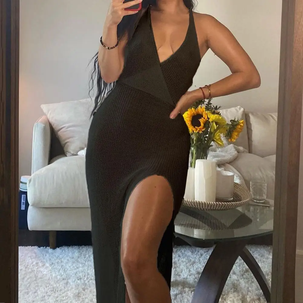 Cover Up Lace-up Swimwear Cover Up Polyester Backless Faddish Casual Knitted Female Cover Up
Cover Up Lace-up Swimwear Cover Up Polyester Backless Faddish Casual Knitted Female Cover Up