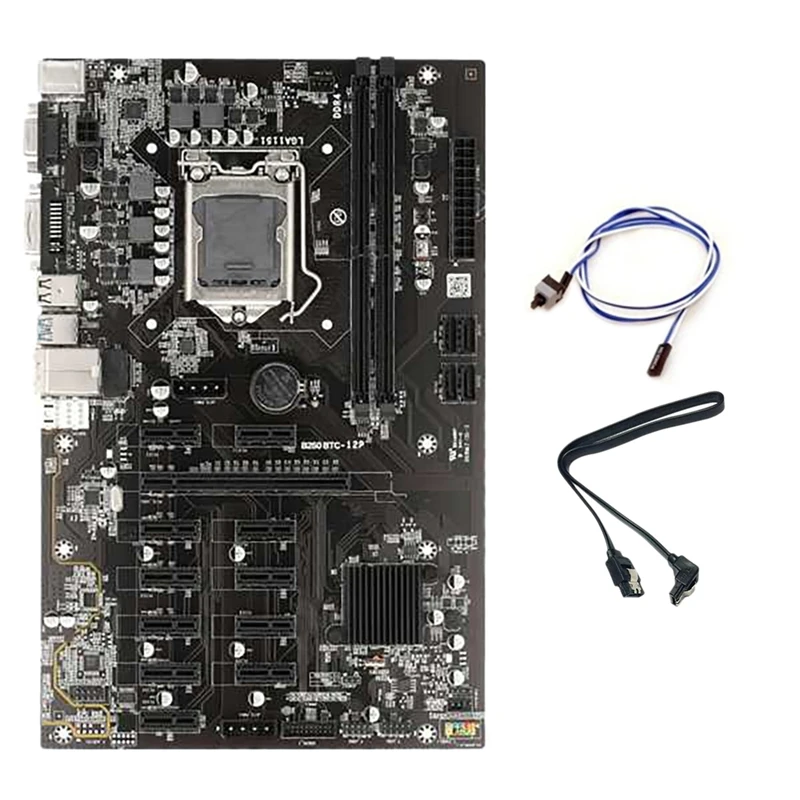 B250 BTC Mining Motherboard With Switch Cable+SATA Cable 12 PCIE To USB3.0 Slot LGA1151 DDR4 RAM SATA3.0 For BTC/ETH
B250 BTC Mining Motherboard With Switch Cable+SATA Cable 12 PCIE To USB3.0 Slot LGA1151 DDR4 RAM SATA3.0 For BTC/ETH