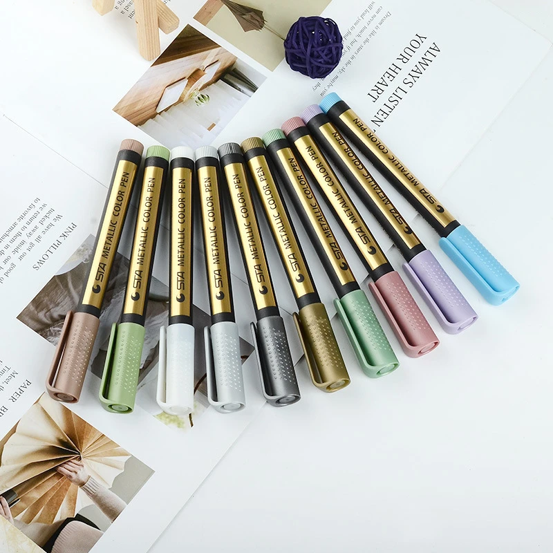 Waterproof Metallic Markers Epoxy Resin Paints Highlight Pens Art Permanent Writing Markers for Paper Stone Glass Wall Supplie
Waterproof Metallic Markers Epoxy Resin Paints Highlight Pens Art Permanent Writing Markers for Paper Stone Glass Wall Supplie