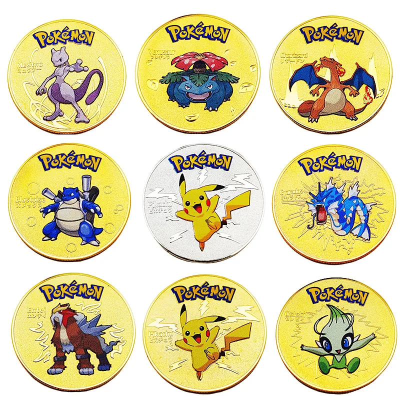 Pokemon Coins Metal Silver Mewtwo Golden Pokemon Cards Round Gold Metal Letters Round Cards Anime Coins Charizard Pikachu Toys
Pokemon Coins Metal Silver Mewtwo Golden Pokemon Cards Round Gold Metal Letters Round Cards Anime Coins Charizard Pikachu Toys