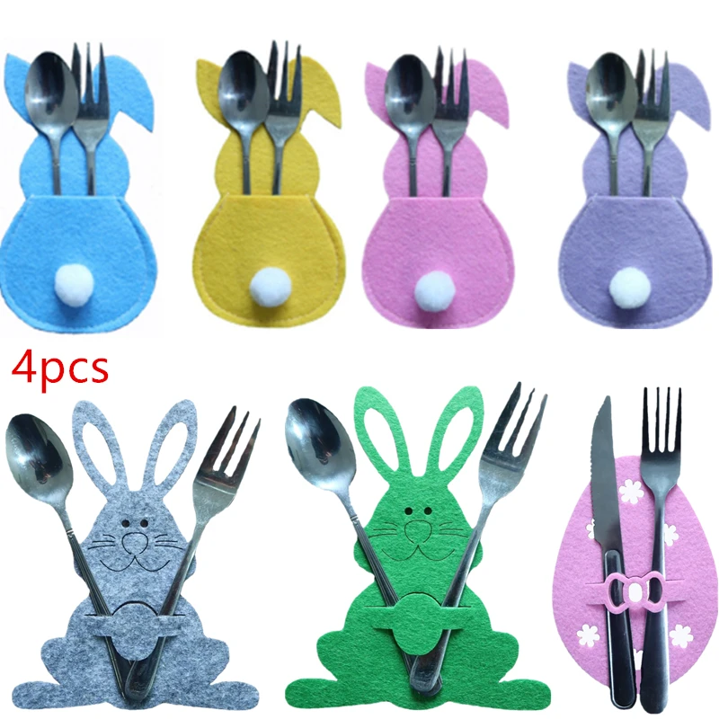 Easter Bunny Cutlery Bag Bunny Cutlery Set Tableware Utensil Holders Knives Forks Cutlery Pouch Bag for Table Easter Decor
Easter Bunny Cutlery Bag Bunny Cutlery Set Tableware Utensil Holders Knives Forks Cutlery Pouch Bag for Table Easter Decor