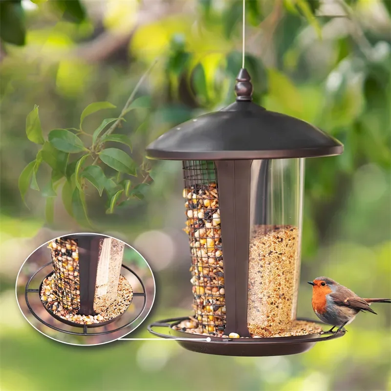 Bird Feeder Pet Food Dispenser Automatic Foot Feeding Tool Outdoor Hanging For Garden Patio Outdoor Decoration Feedboxes Accesso
Bird Feeder Pet Food Dispenser Automatic Foot Feeding Tool Outdoor Hanging For Garden Patio Outdoor Decoration Feedboxes Accesso