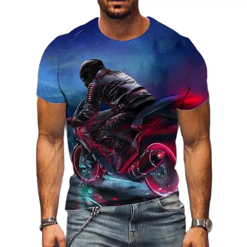 New Cool Motorcycle Racer Men's T Shirts 3D Printed Summer Fashion Casual Short Sleeve O Neck Clothing Plus Size Street T Shirts
New Cool Motorcycle Racer Men's T Shirts 3D Printed Summer Fashion Casual Short Sleeve O Neck Clothing Plus Size Street T Shirts