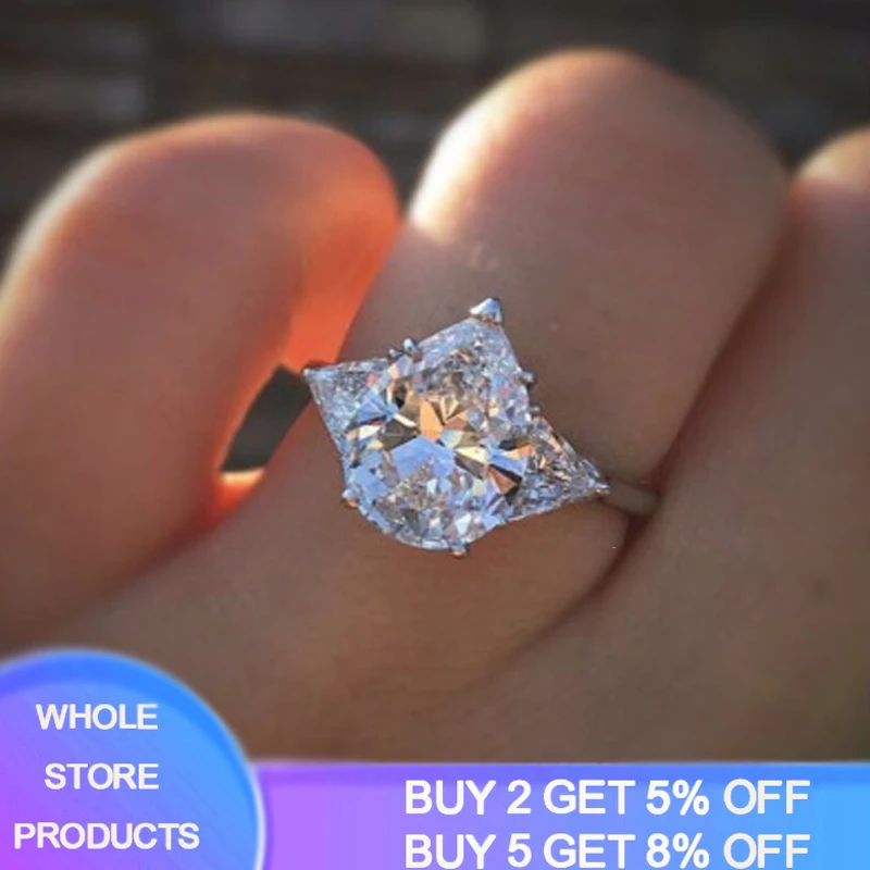 YANHUI Big Hyperbolic Rings For Women Pear Cut 5ct 10*15mm Zirconia Female Engagement Ring Wedding Fashion Jewelry Party JZ082
YANHUI Big Hyperbolic Rings For Women Pear Cut 5ct 10*15mm Zirconia Female Engagement Ring Wedding Fashion Jewelry Party JZ082
