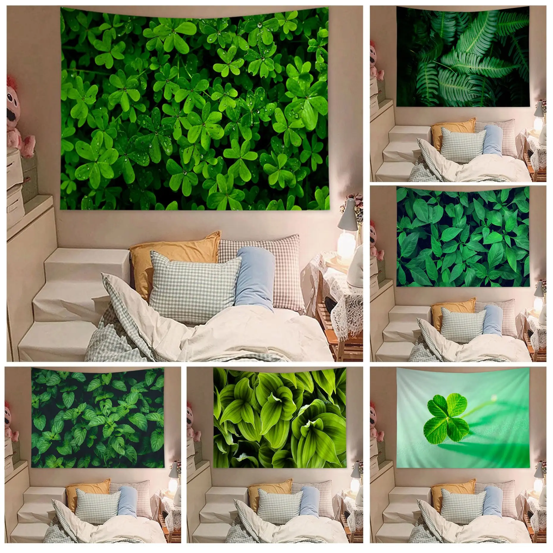 Four Leaf Clover Plant Leaves Colorful Tapestry Wall Hanging Hippie Flower Wall Carpets Dorm Decor Art Home Decor
Four Leaf Clover Plant Leaves Colorful Tapestry Wall Hanging Hippie Flower Wall Carpets Dorm Decor Art Home Decor