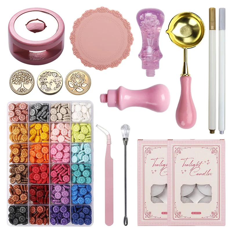 Sealing Wax Seal Full Set Of Bubble Pink Handle Seal Head Melting Furnace Enamel Wax Particles Gift Box
Sealing Wax Seal Full Set Of Bubble Pink Handle Seal Head Melting Furnace Enamel Wax Particles Gift Box
