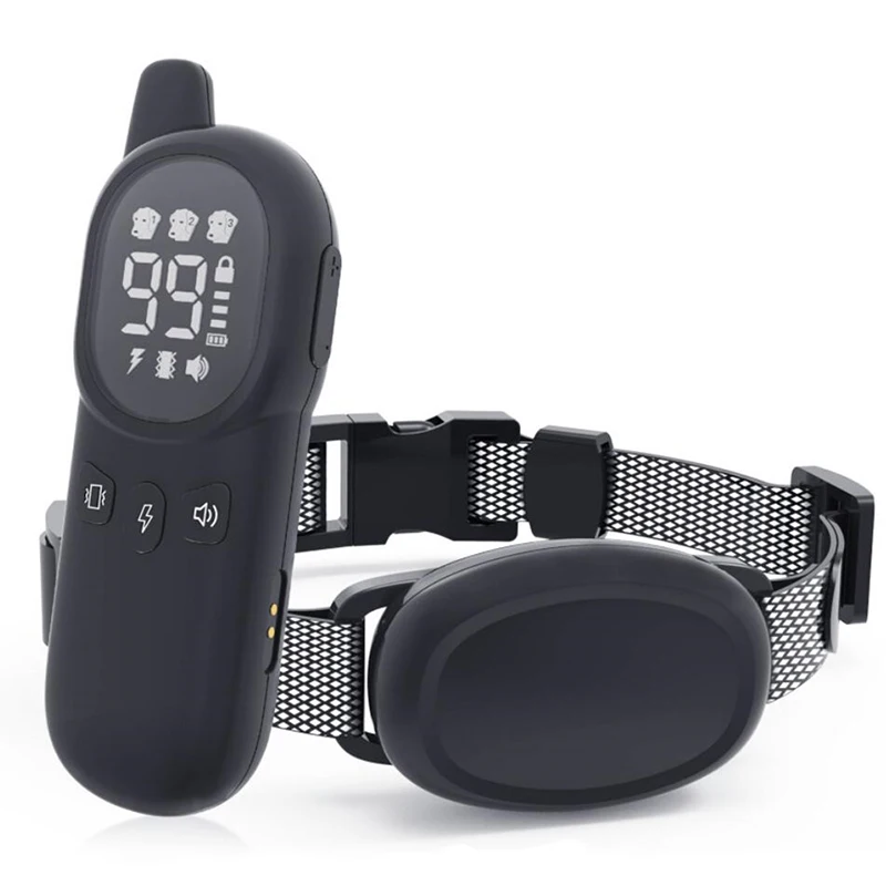 800M Dog Shock Training Collar Pet Trainer Electronic Bark Control Training Collar With Remote Control
800M Dog Shock Training Collar Pet Trainer Electronic Bark Control Training Collar With Remote Control