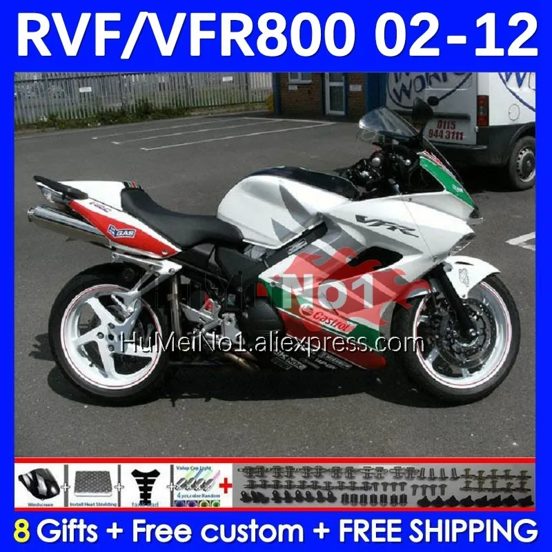 Interceptor For HONDA VFR800 VFR 800RR 800 RR 2002 2003 04 2005 2006 2007 187No.30 VFR800RR 08 09 10 11 12 Fairing white green
Interceptor For HONDA VFR800 VFR 800RR 800 RR 2002 2003 04 2005 2006 2007 187No.30 VFR800RR 08 09 10 11 12 Fairing white green